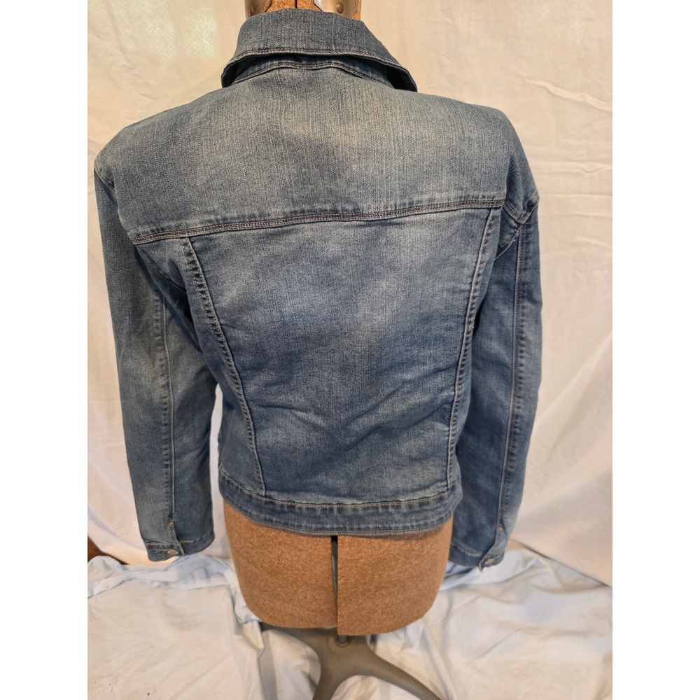 Vintage America Blues Denim Jacket Blue Paisley Lining XL - Picture 2 of 6